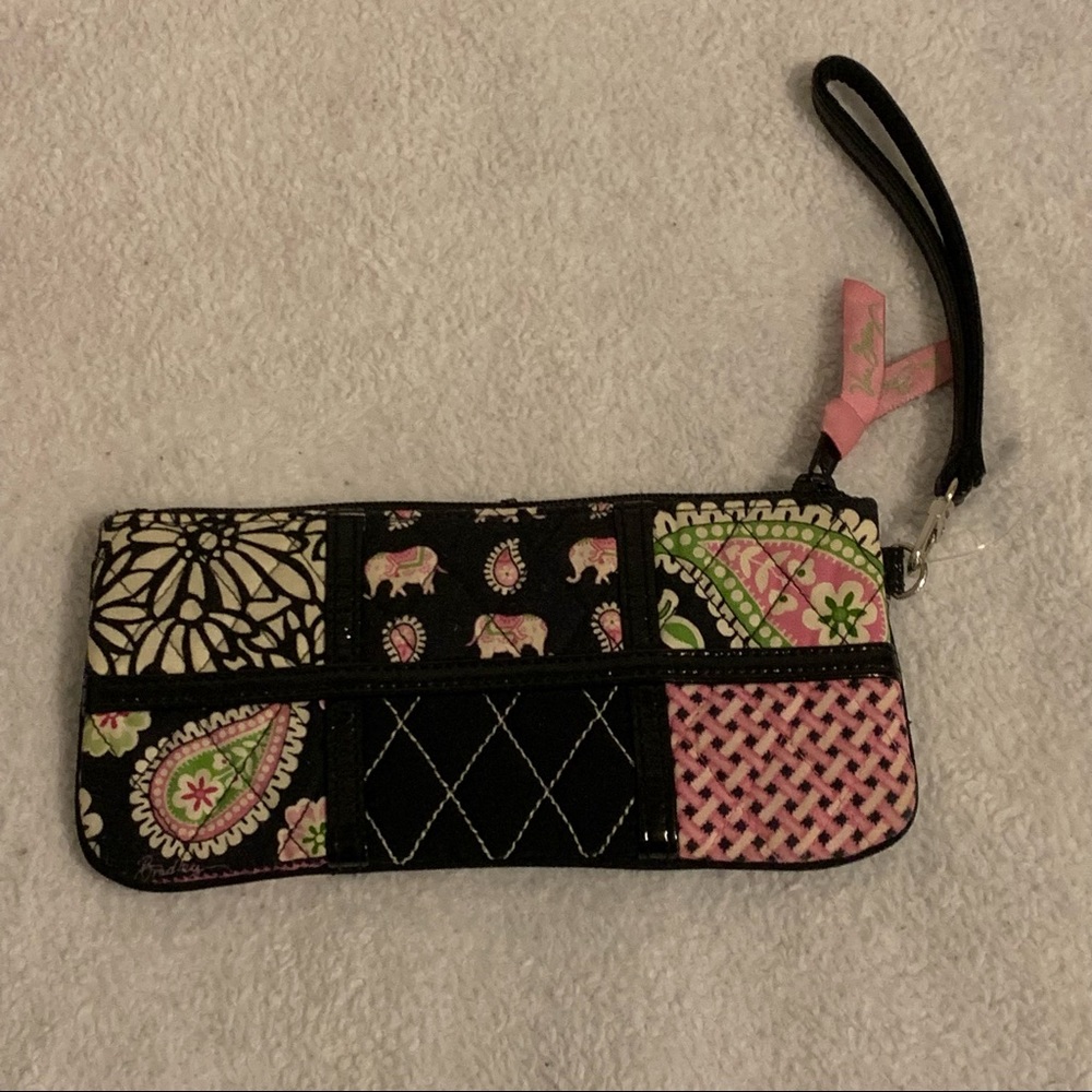 Vera Bradley Zippered Paisley Wristlet